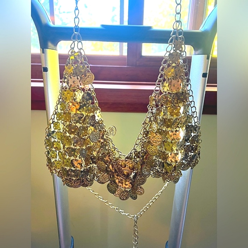 💫💃 GOLD ‘Belly Dancing’ / Festival Top ❣️